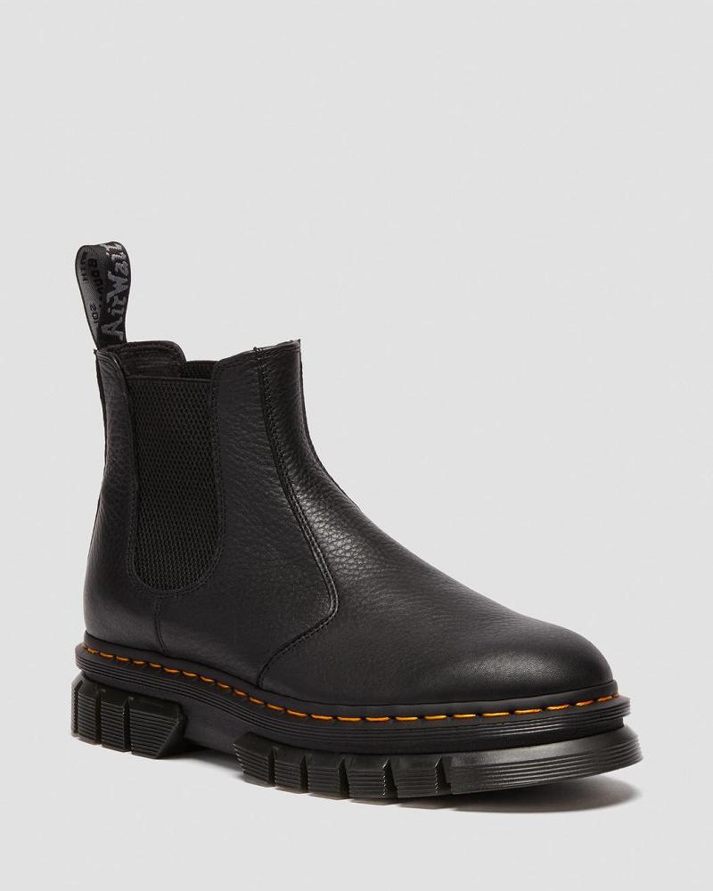 Dr Martens Rikard Lunar Leren Enkellaars Heren Zwart | NL 356XYU